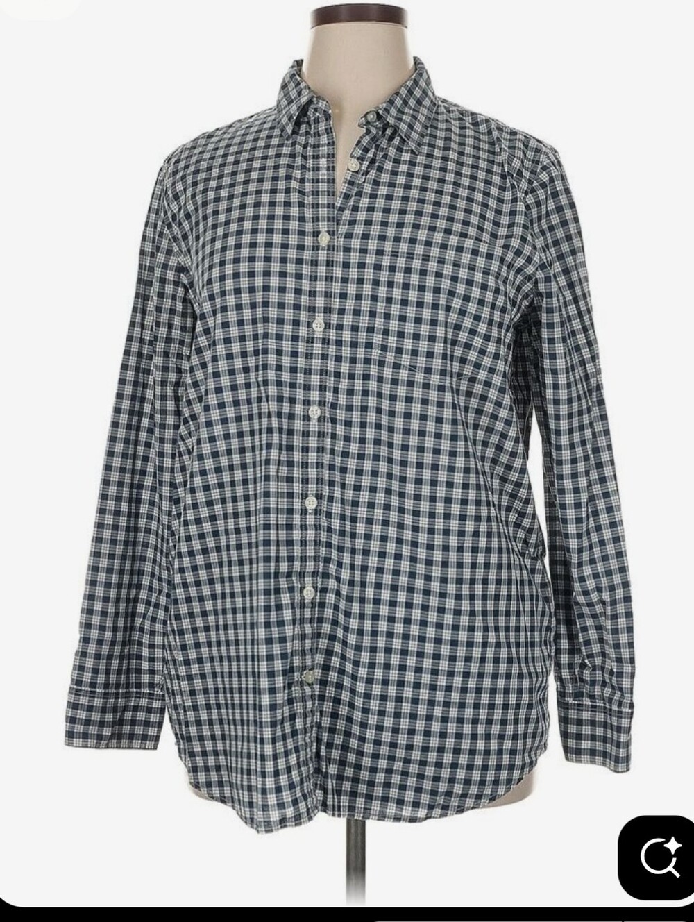 Banana Republic Soft Wash Shirt Bpue Plaid